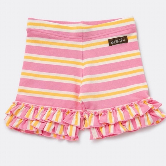 Size 2,4 New Matilda Jane Colorful World Tee + Stripe Play Shortie - Picture 4 of 5
